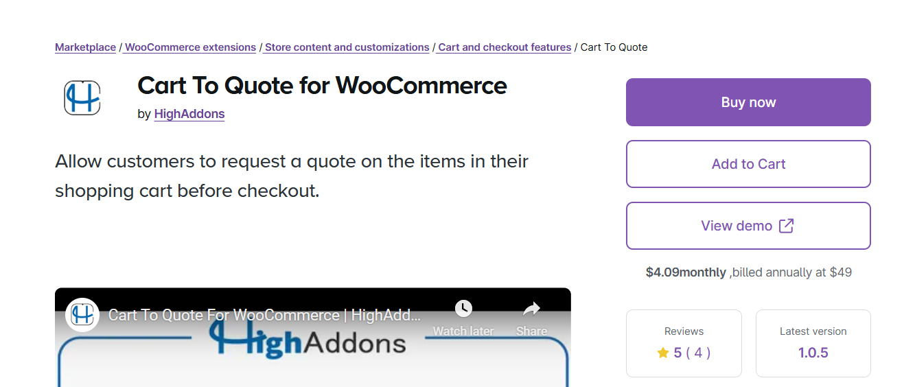 Woo Product Inquiry and Quote Plugin for WooCommerce