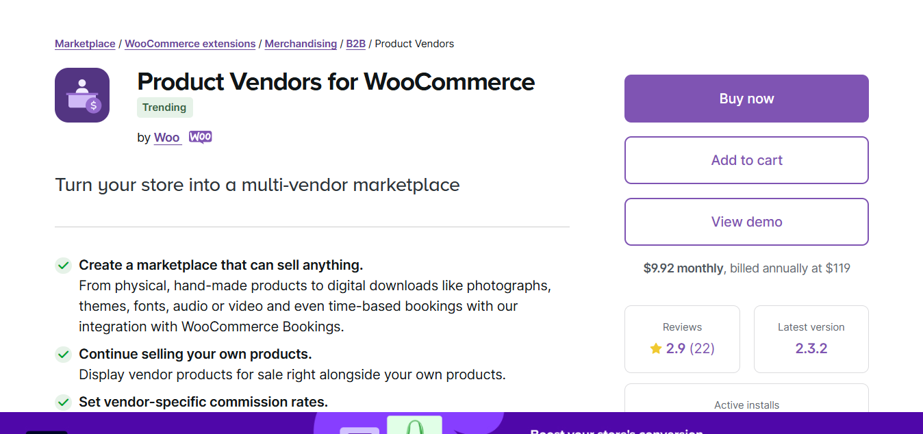 WooCommerce Multivendor Marketplace Plugins