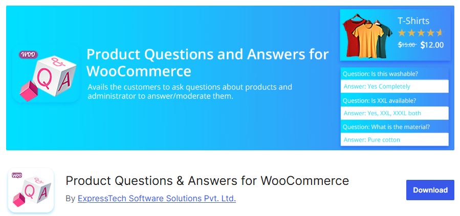 WooCommerce Questions and Answers Plugin