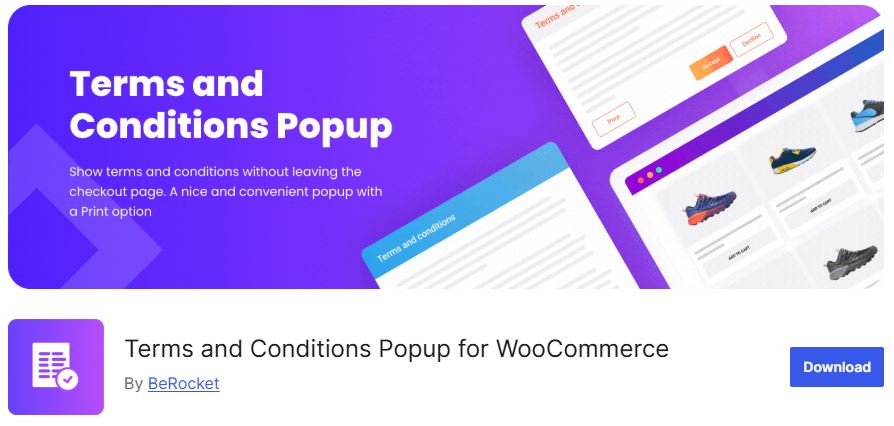 WooCommerce Terms and Conditions Popup Plugins