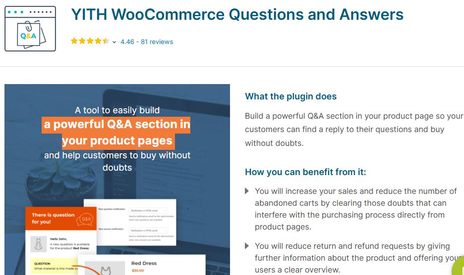 WooCommerce Questions and Answers Plugin