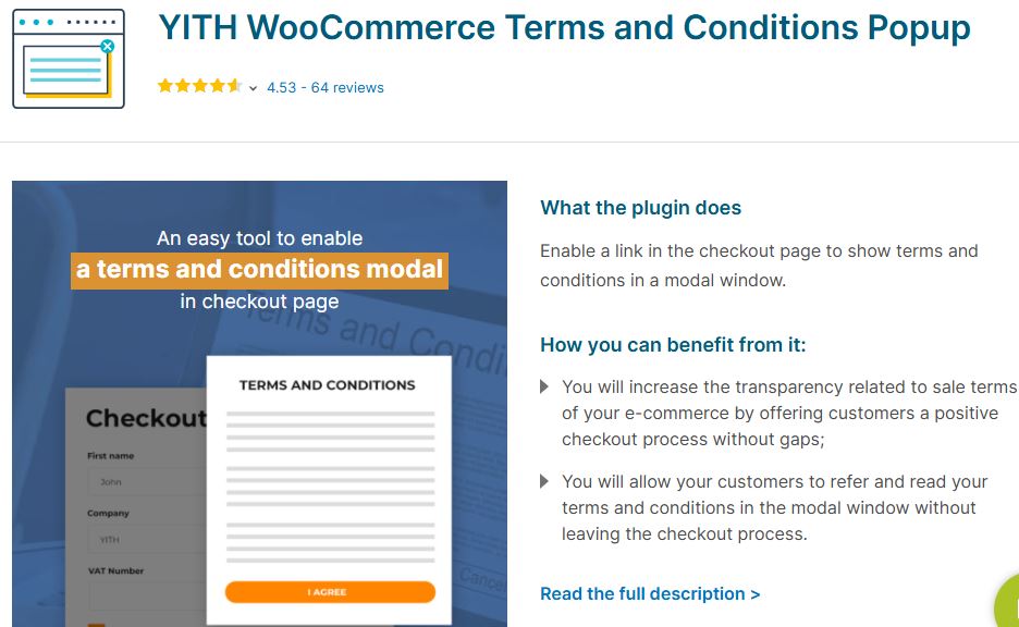 WooCommerce Terms and Conditions Popup Plugins