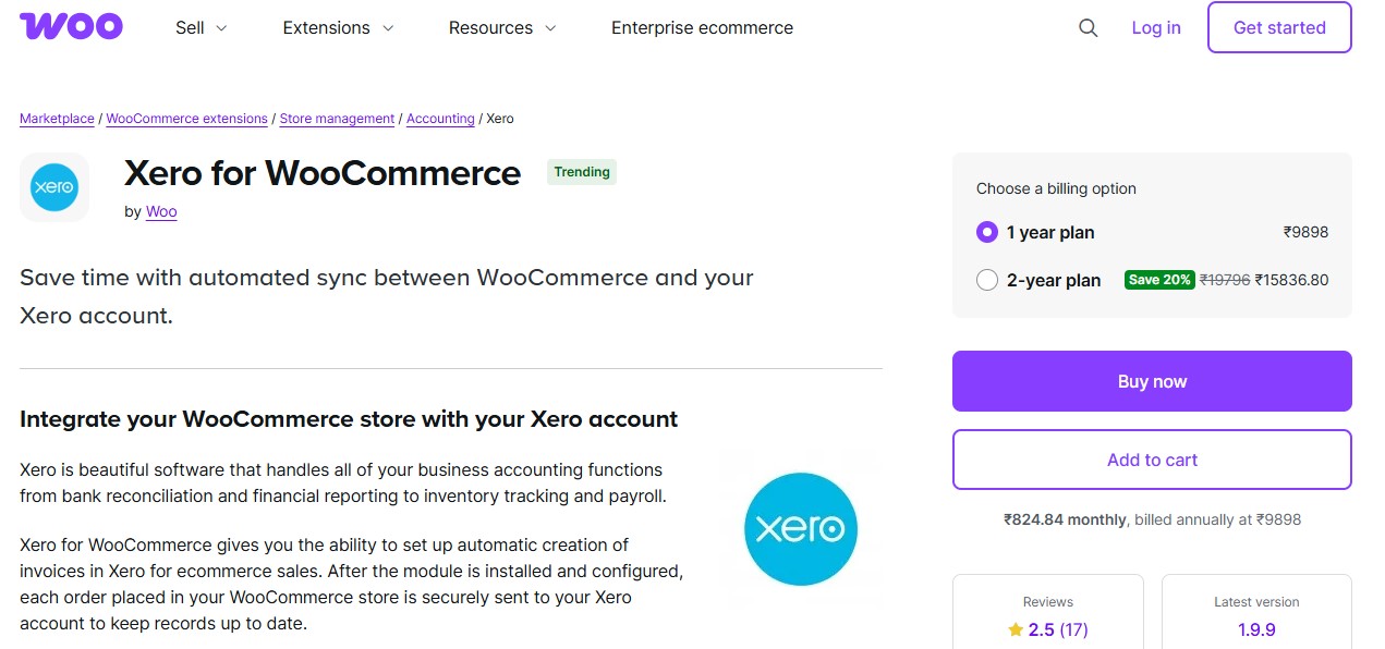Xero for WooCommerce