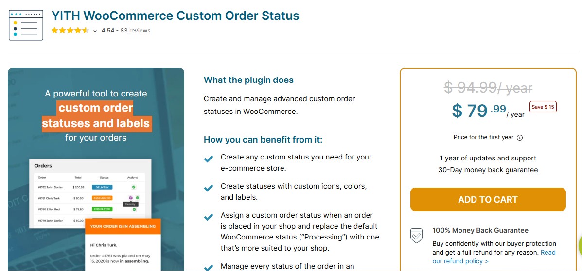 YITH WooCommerce Custom Order Status