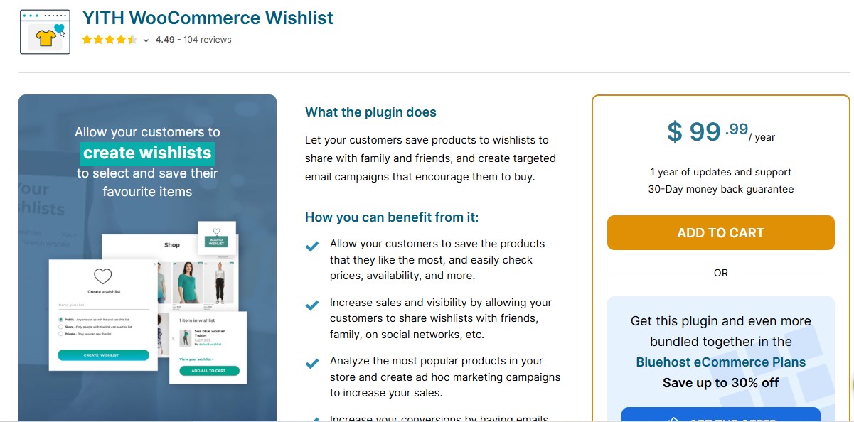 YITH WooCommerce Wishlist