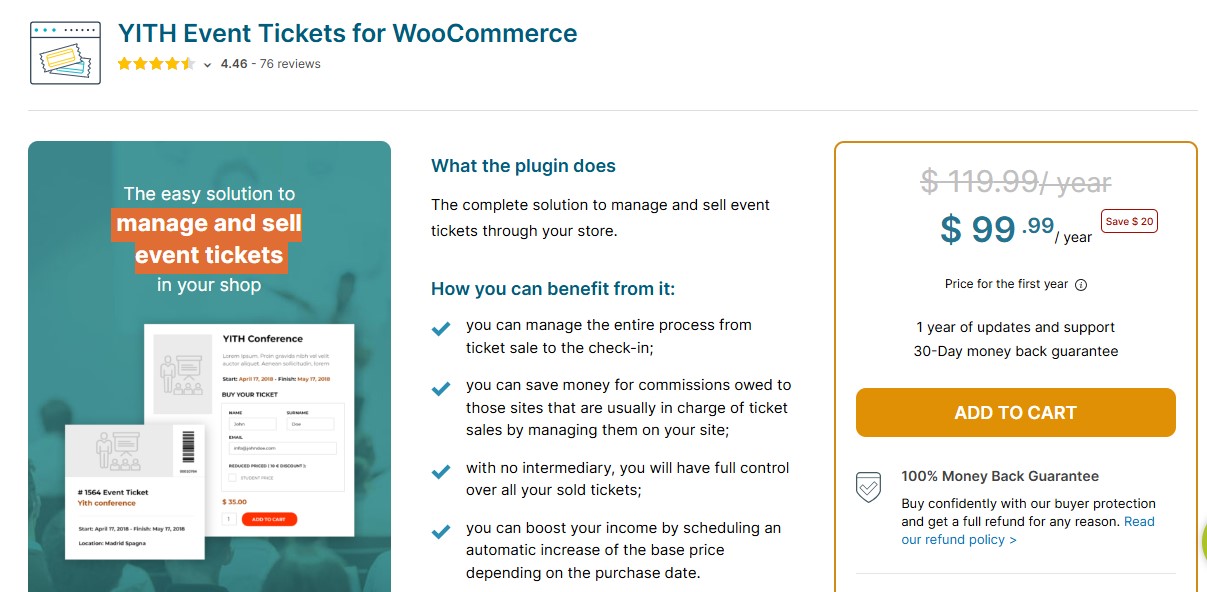 YITH Event Tickets for WooCommerce
