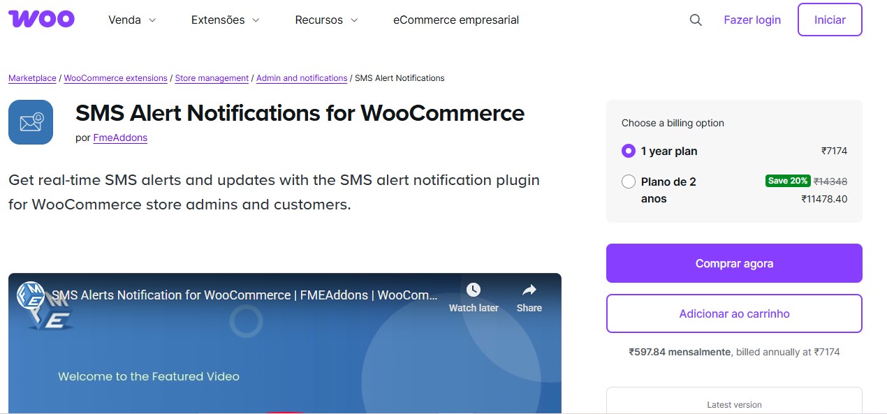 SMSAlert Order Notifications