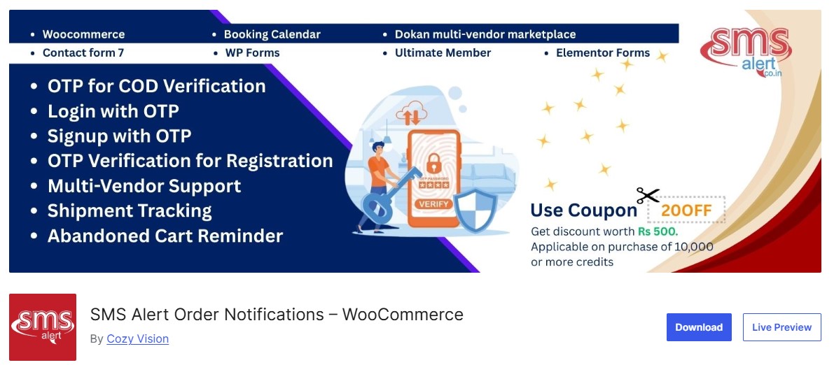 SMSAlert Order Notifications