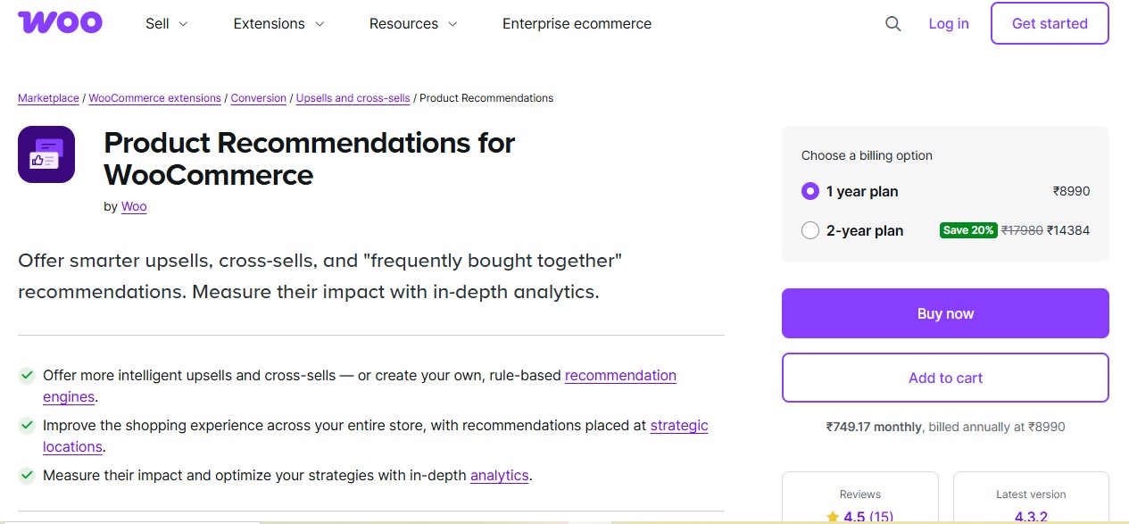 Product Recommendations by WooCommerce