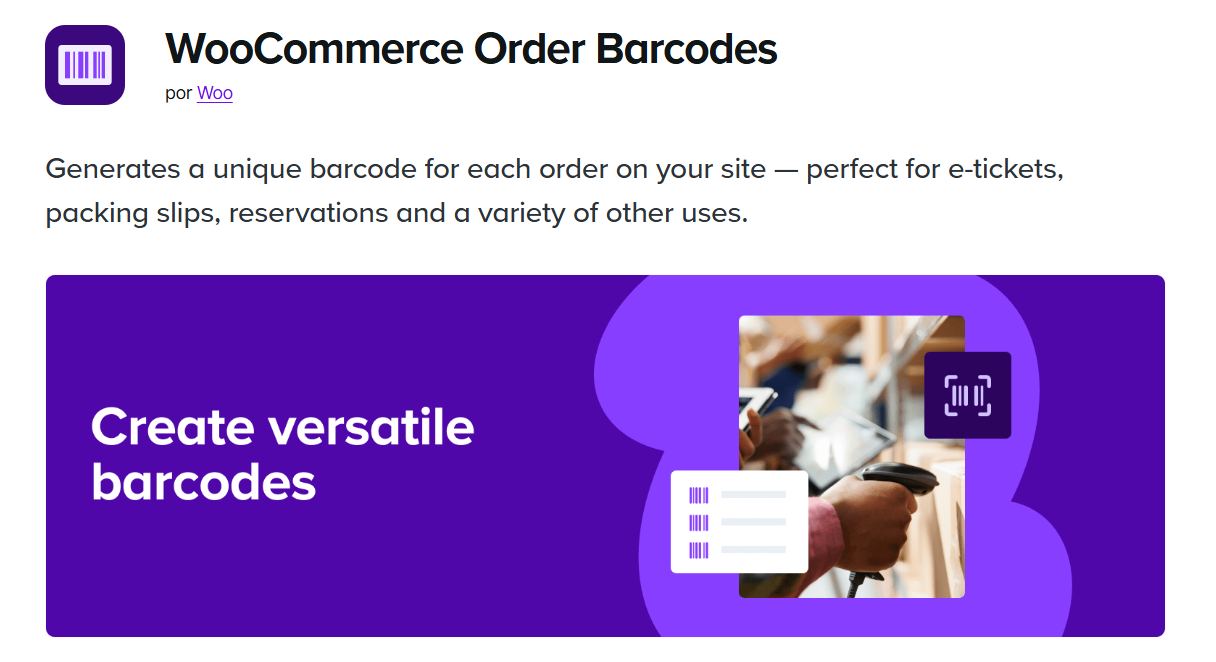 WooCommerce Order Barcodes