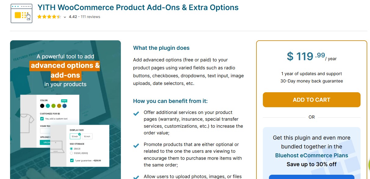 YITH WooCommerce Product Add-Ons