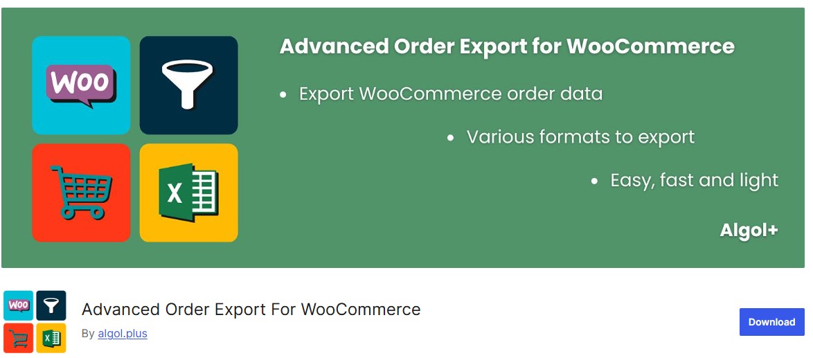Advanced Order Export For WooCommerce