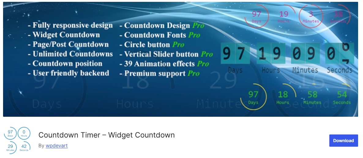 WP Darko Countdown Timer