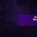 One Platform Many Vendors - dark marketplace scene with interconnected vendor stalls in abstract purple tones