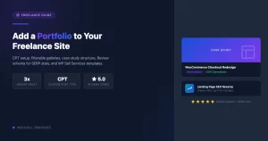 How to add a portfolio to your freelance services website - CPT setup, filterable gallery, case study structure, and Review schema for SERP stars