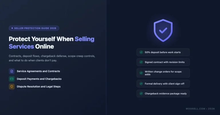 How to protect yourself when selling services online - contracts, payments, and disputes guide 2026
