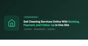 Sell cleaning services online with WooCommerce booking deposits and recurring subscription billing