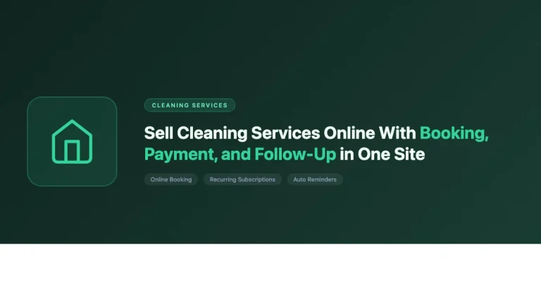 Sell cleaning services online with WooCommerce booking deposits and recurring subscription billing