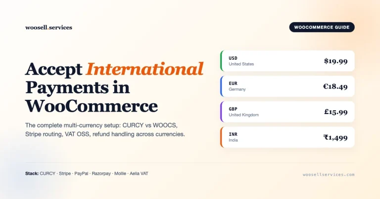 Accept international payments in WooCommerce multi-currency setup guide featured image