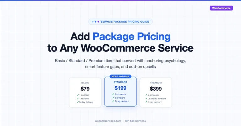 Package Pricing WooCommerce Service Product
