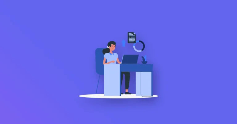 Freelancer working at a desk, representing a service marketplace considering a community feature