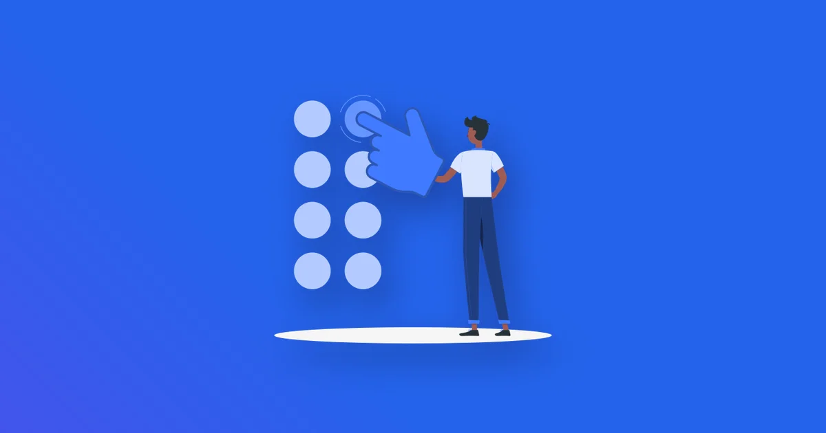 Illustration of a person choosing between options, representing the decision between community and marketplace