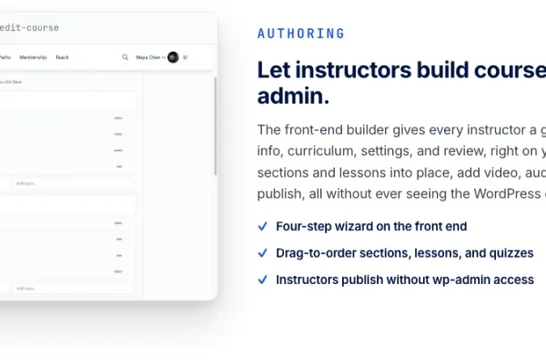 LMS for digital products: Learnomy drag and drop course builder used to add a course next to a seller existing templates and ebooks